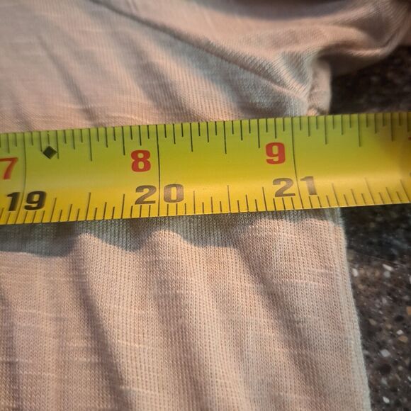 New Directions Weekend Boho Peasant Flowy Crochet Bell Sleeved Oatmeal Top XL - Picture 13 of 16